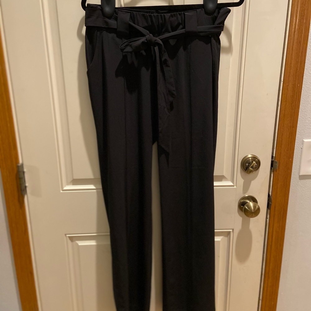 Athleta wide leg paper bag waist pant